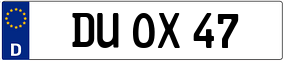 Truck License Plate